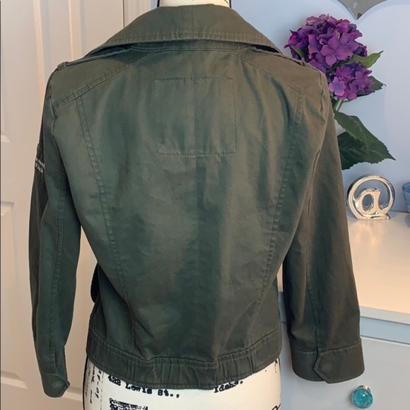 Abercrombie & Fitch Military Jacket Full Zip Large - Picture 2 of 5